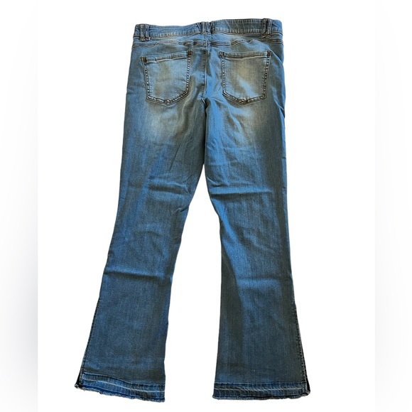 Wit & Wisdom Boot Cut Jeans with Side Slit Hem Size 16 Medium Wash - Picture 5 of 14
